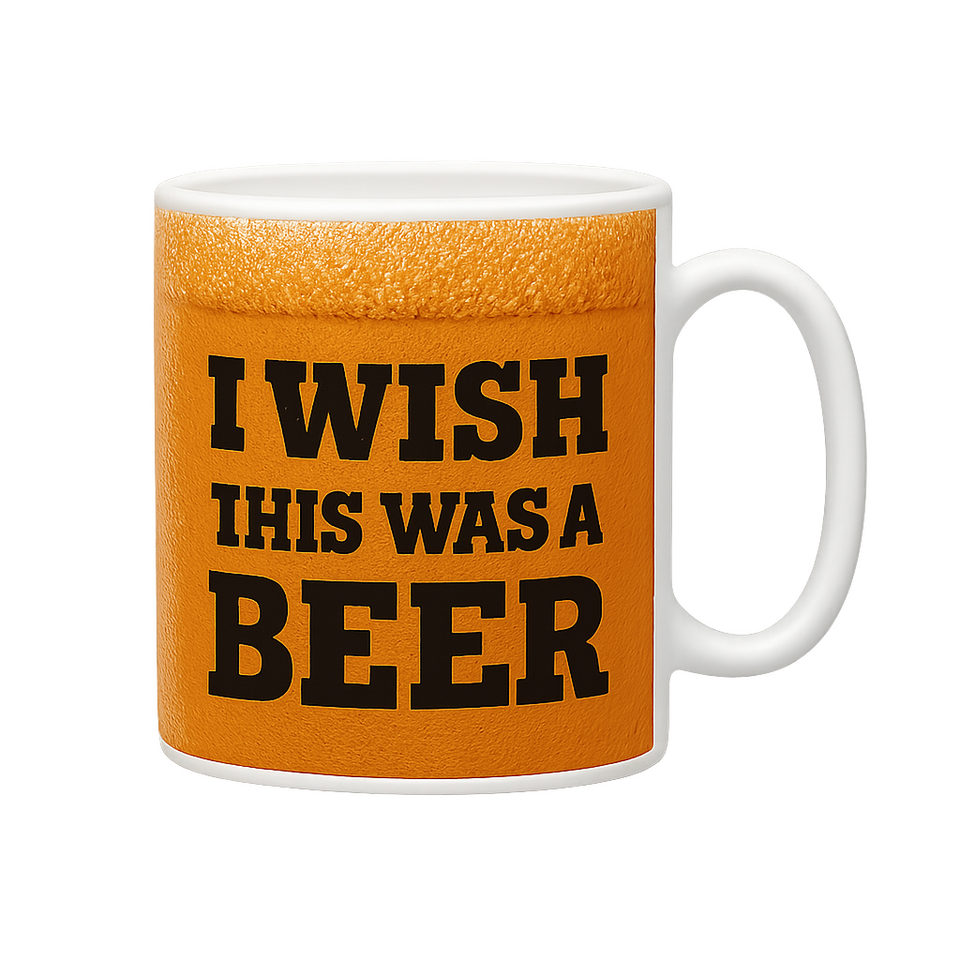 Mok met de tekst I Wish This Was a Beer